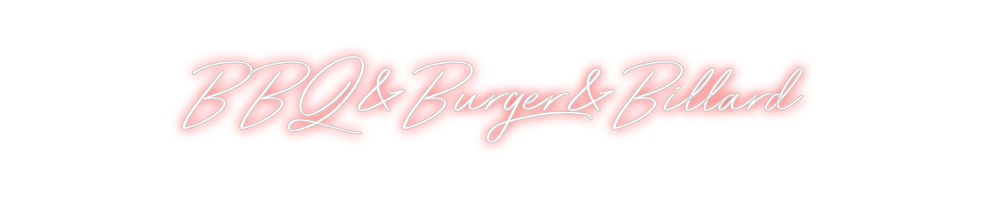 Individuelles Neon: BBQ&Burger&Bi...