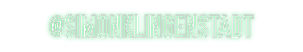 Individuelles Neon: @Simonklingen...