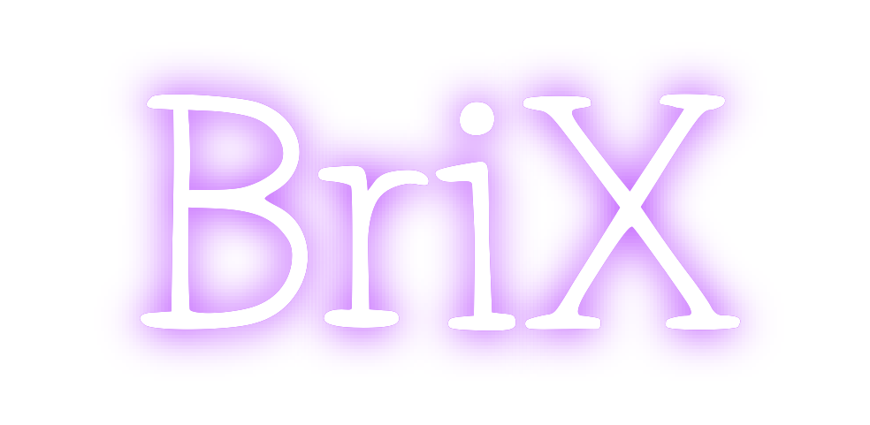 Individuelles Neon: BriX
