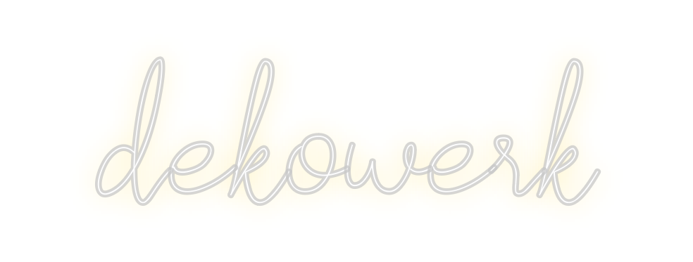 Individuelles Neon: dekowerk