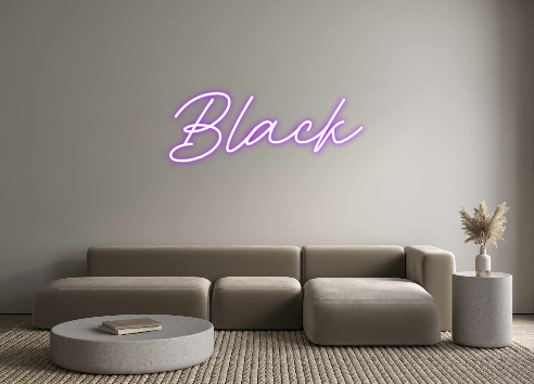 Individuelles Neon: Black