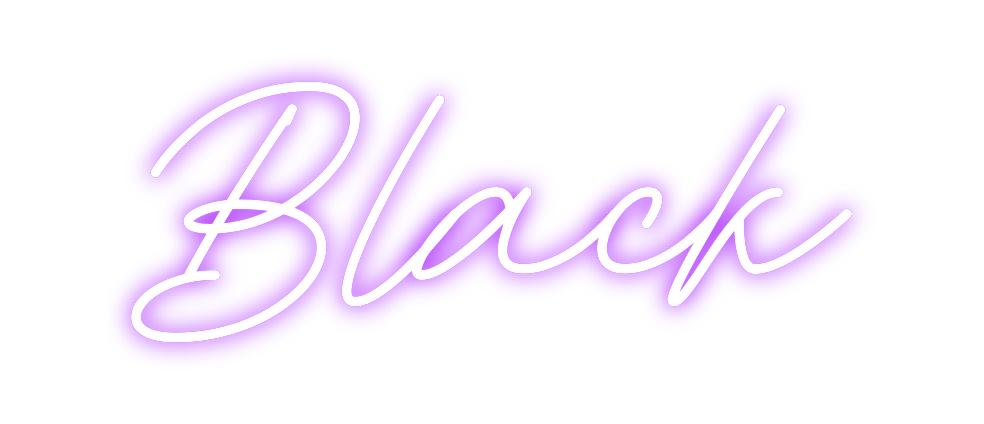 Individuelles Neon: Black