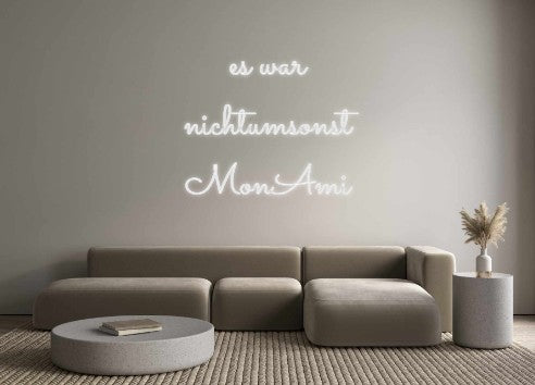 Individuelles Neon: es war
nicht...