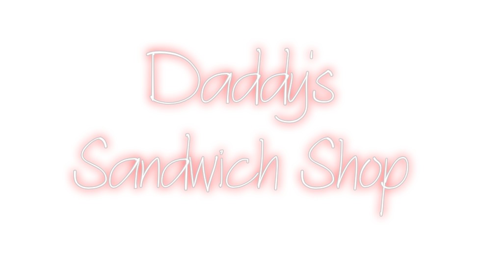 Individuelles Neon: Daddy's
Sand...