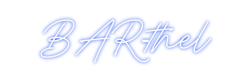 Individuelles Neon: BAR-thel