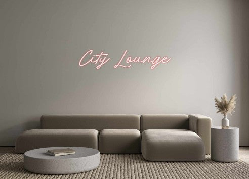 Individuelles Neon: City Lounge
