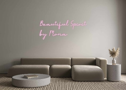 Individuelles Neon: Beautiful Spi...