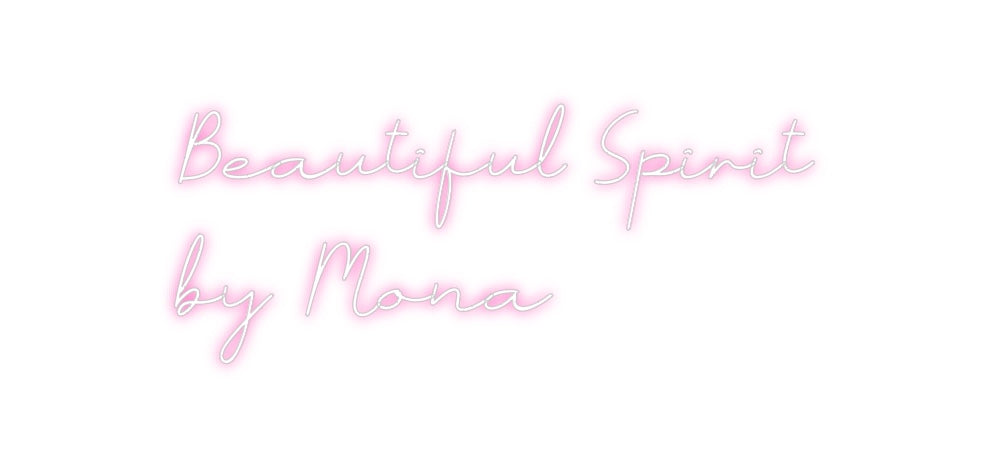 Individuelles Neon: Beautiful Spi...