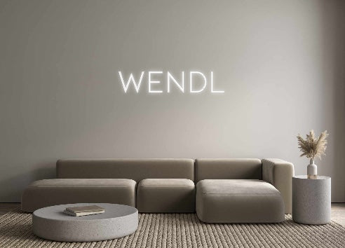 Individuelles Neon: WENDL