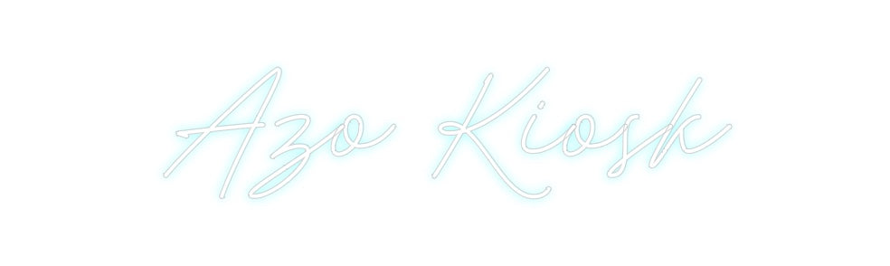 Individuelles Neon: Azo Kiosk