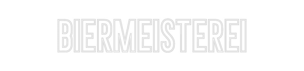 Individuelles Neon: BIERMEISTEREI