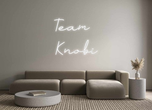 Individuelles Neon: Team
Knobi