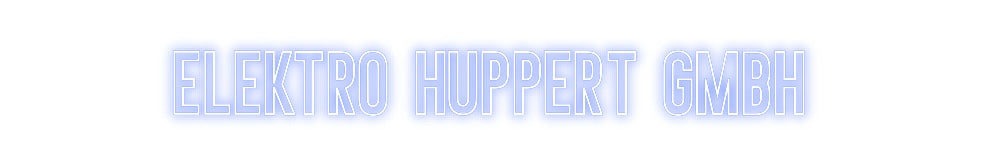Individuelles Neon: Elektro Huppe...