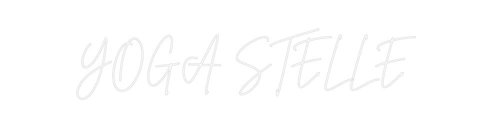 Individuelles Neon: YOGA STELLE