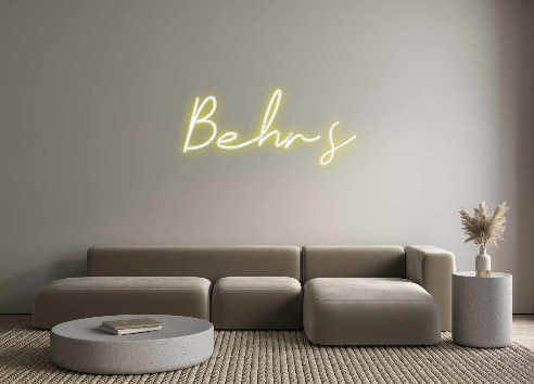 Individuelles Neon: Behr’s