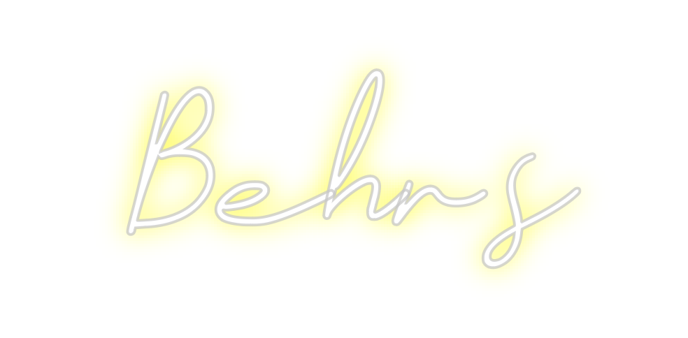 Individuelles Neon: Behr’s