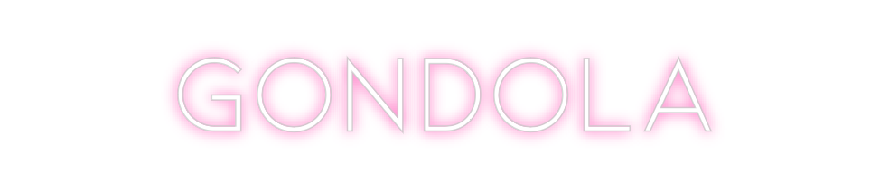 Individuelles Neon: GONDOLA