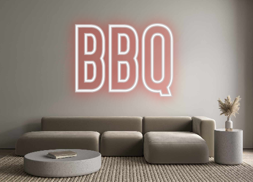 Individuelles Neon: BBQ