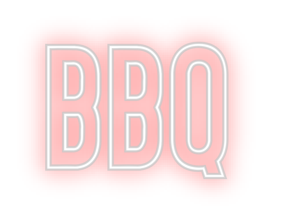 Individuelles Neon: BBQ