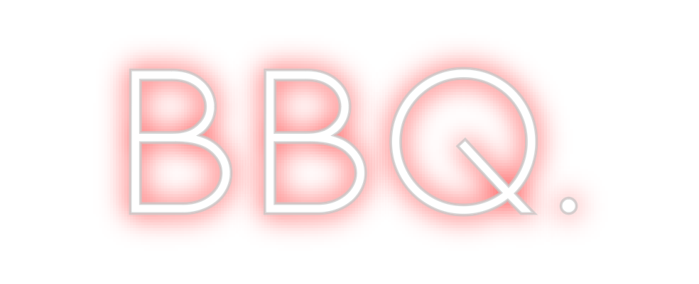 Individuelles Neon: BBQ.