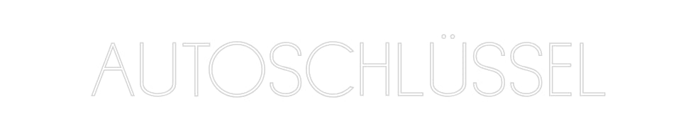 Individuelles Neon: AUTOSCHLÜSSEL