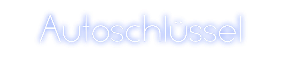 Individuelles Neon: Autoschlüssel