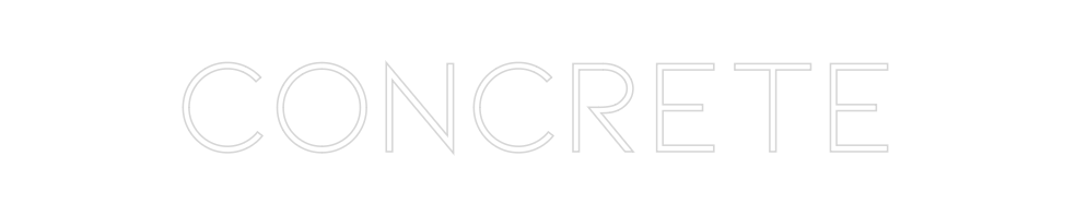 Individuelles Neon: CONCRETE