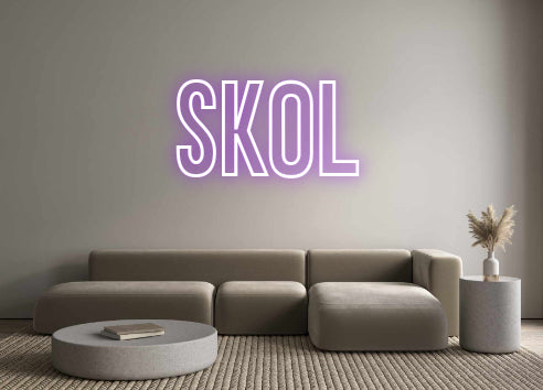 Individuelles Neon: SKOL