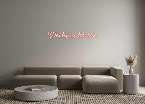 Individuelles Neon: Weihnacht-erl