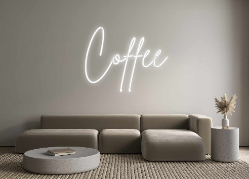Individuelles Neon: Coffee