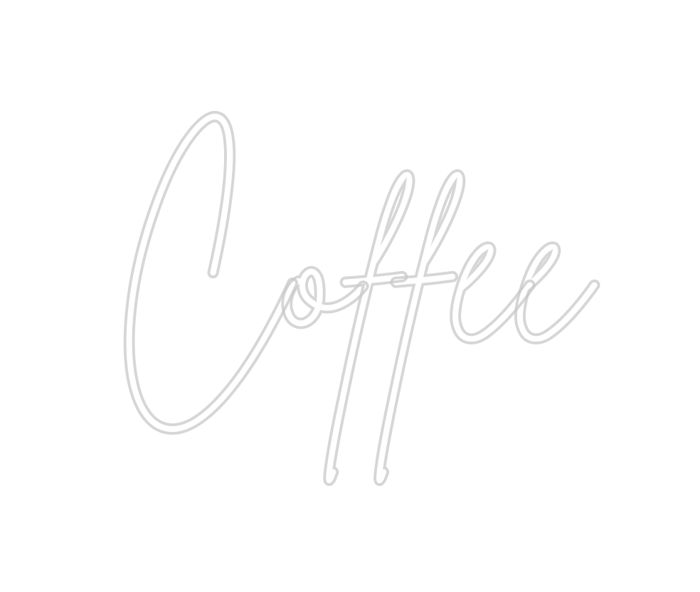 Individuelles Neon: Coffee