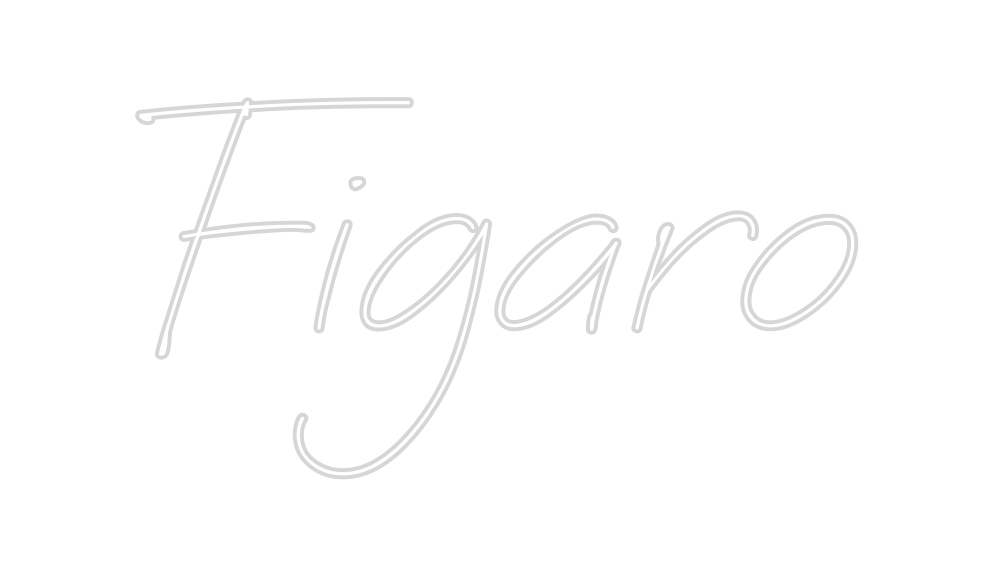 Individuelles Neon: Figaro