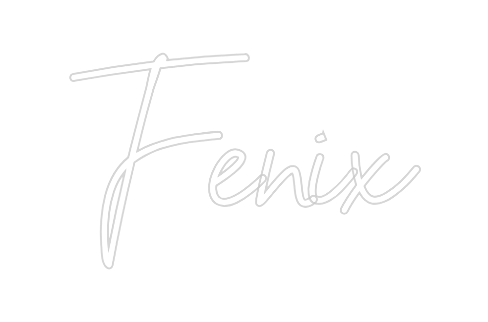 Individuelles Neon: Fenix