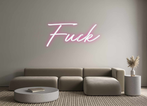 Individuelles Neon: Fuck