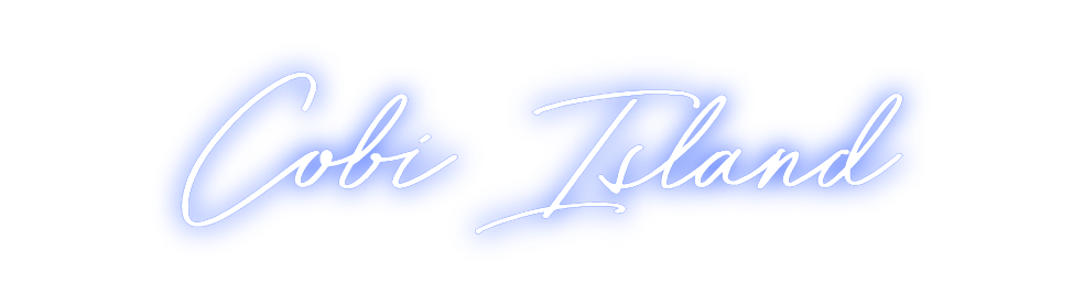 Individuelles Neon: Cobi Island