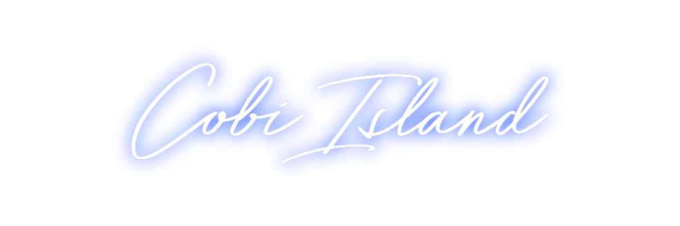 Individuelles Neon: CobiIsland