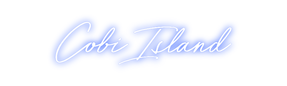 Individuelles Neon: CobiIsland