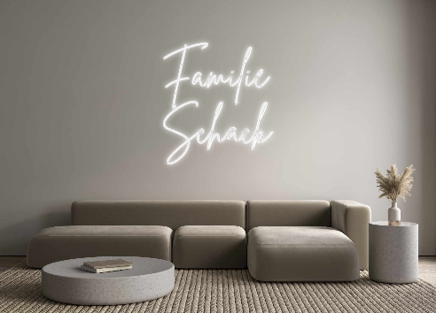 Individuelles Neon: Familie
Schack