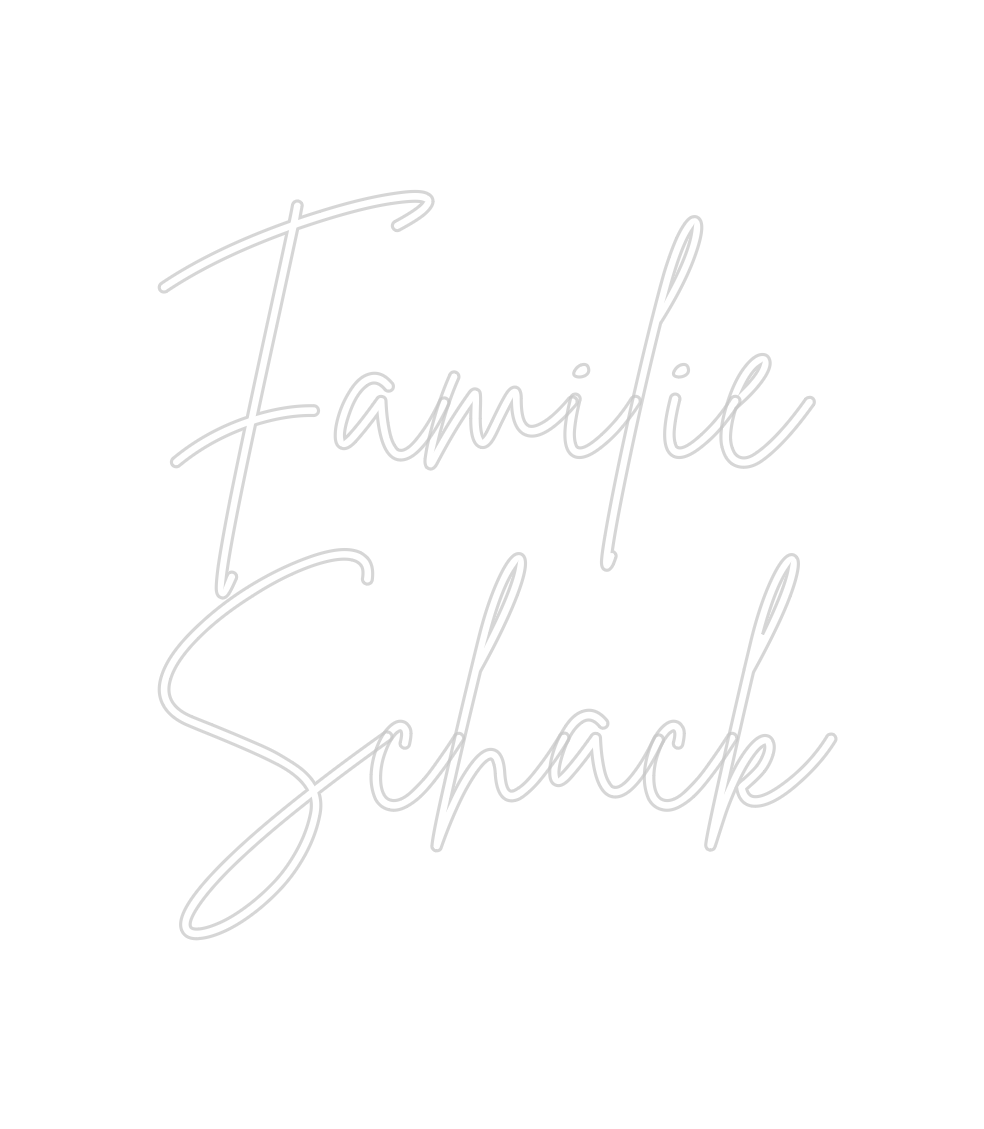 Individuelles Neon: Familie
Schack