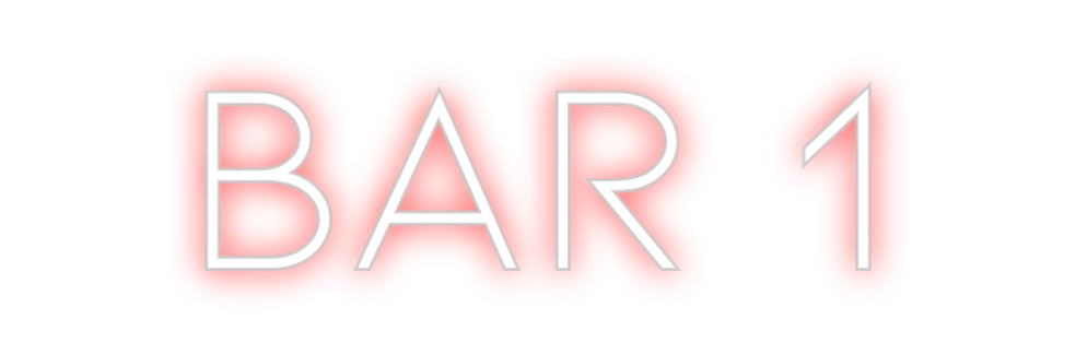 Individuelles Neon: Bar 1