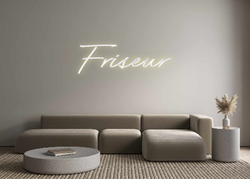 Individuelles Neon: Friseur