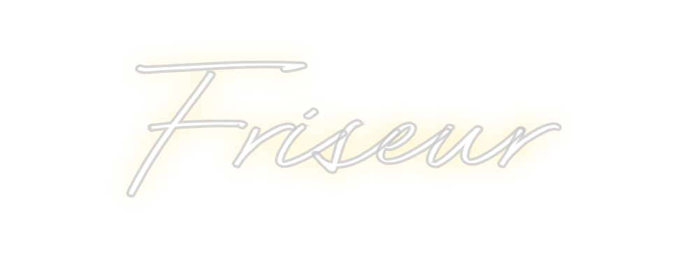 Individuelles Neon: Friseur