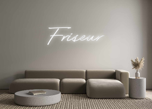 Individuelles Neon: Friseur
