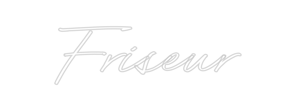 Individuelles Neon: Friseur