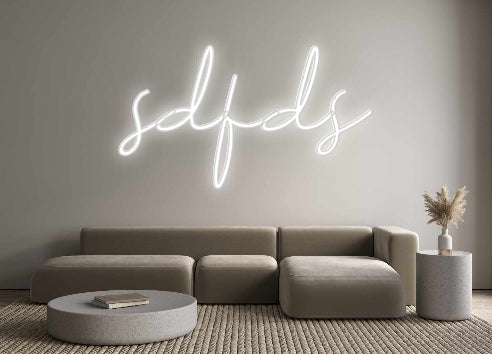 Individuelles Neon: sdfds