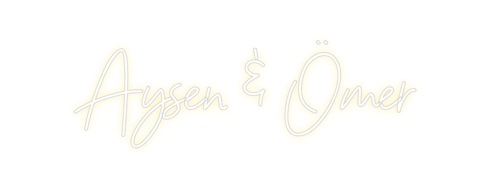 Individuelles Neon: Aysen & Ömer