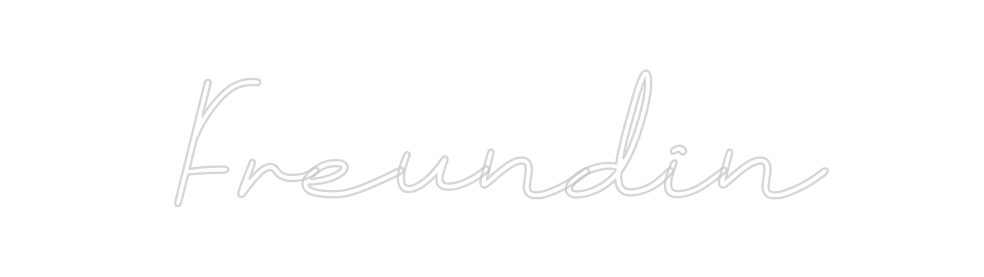 Individuelles Neon: Freundin