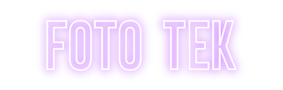 Individuelles Neon: Foto Tek