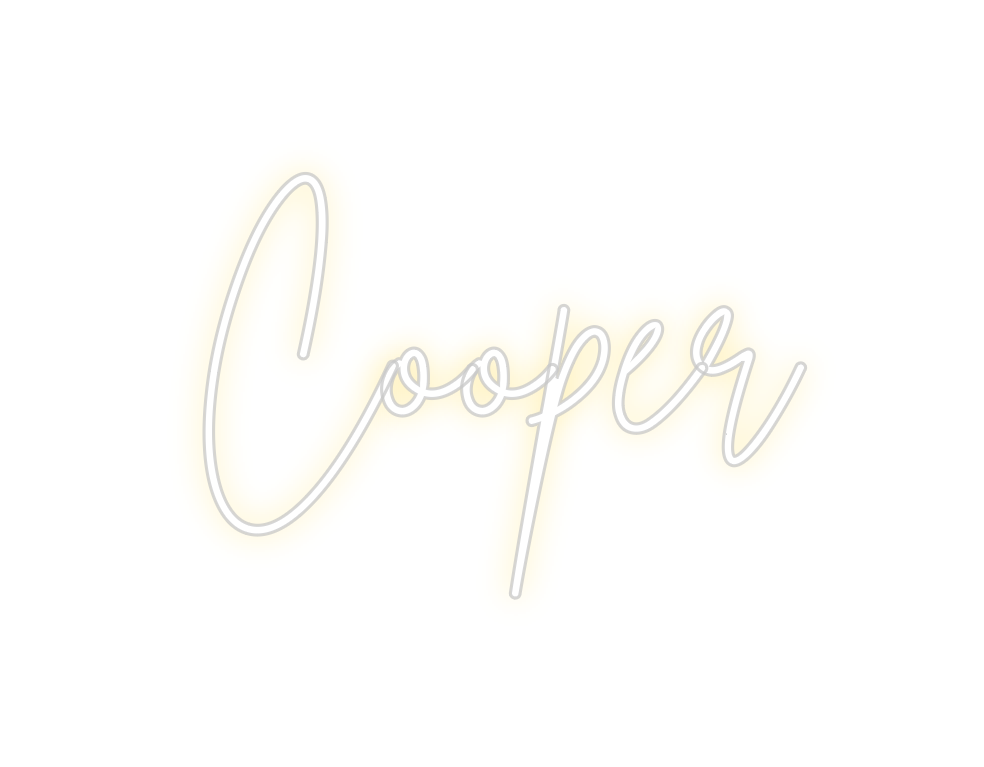 Individuelles Neon: Cooper