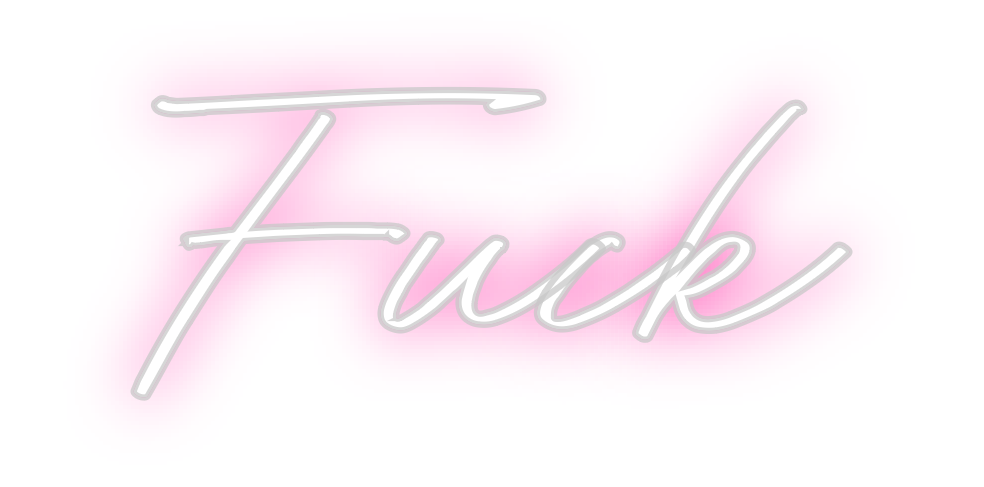 Individuelles Neon: Fuck
